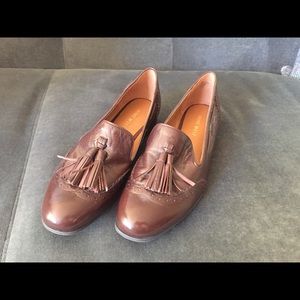 Nine West Brown Leather Loafers